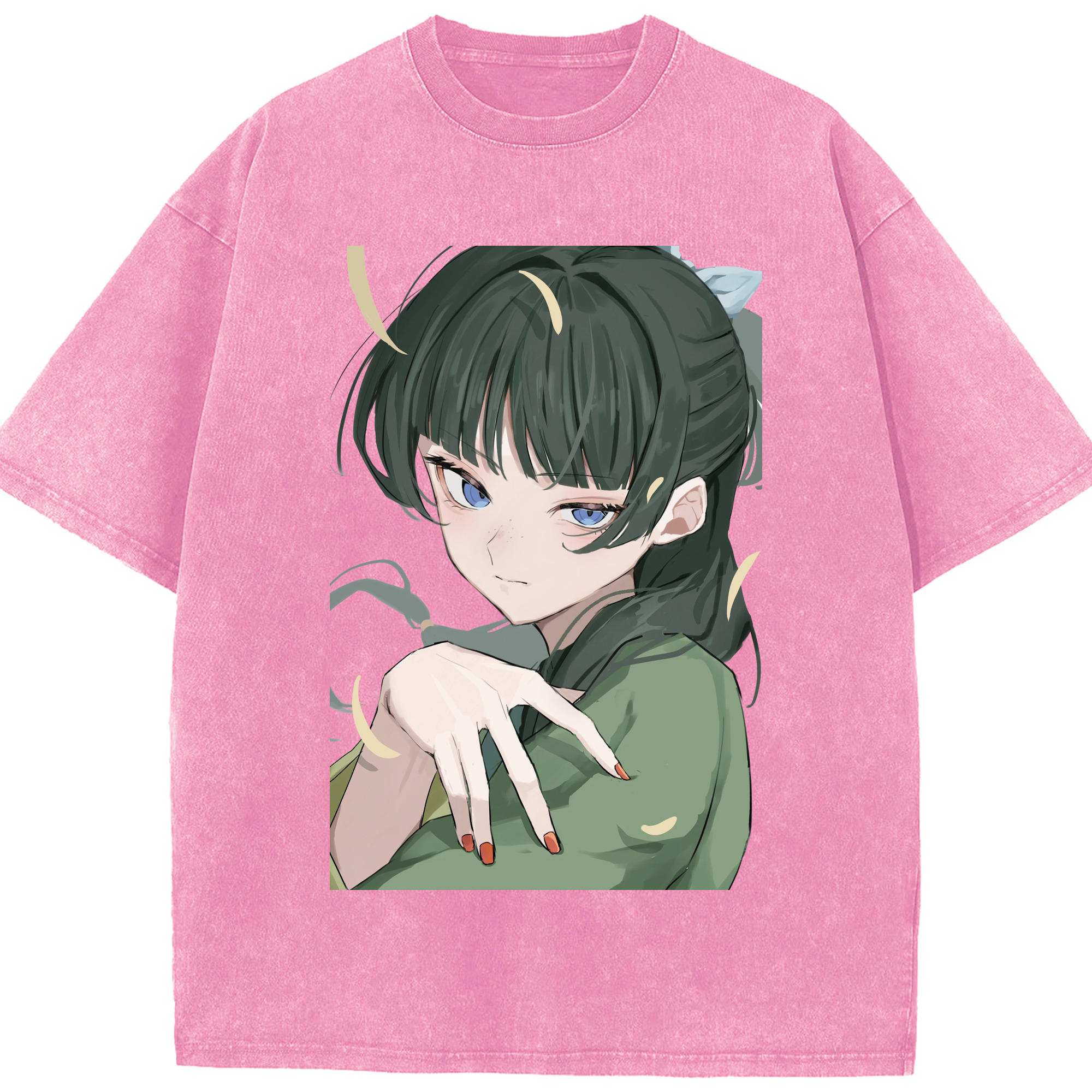 （画像用） 薬屋のひとりごと The Apothecary Diaries 綿100% ヴィンテージ風 半袖Tシャツ（フロントプリント）